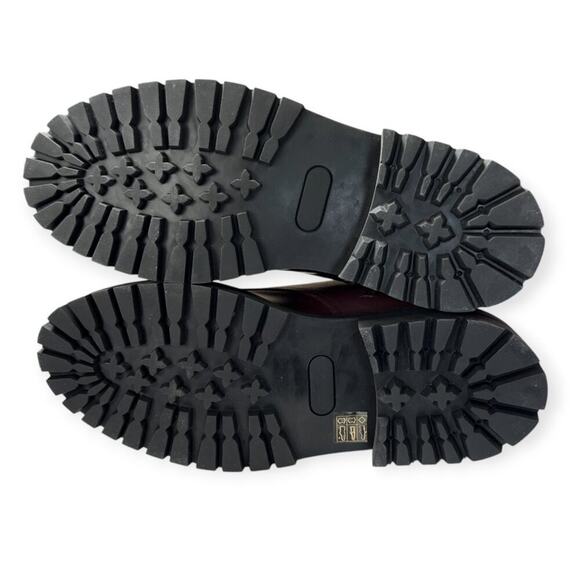 NEW Common Projects Leather Combat Boot Burgundy 2453 42 3497 MADE IN ITALY - Picture 3 of 16